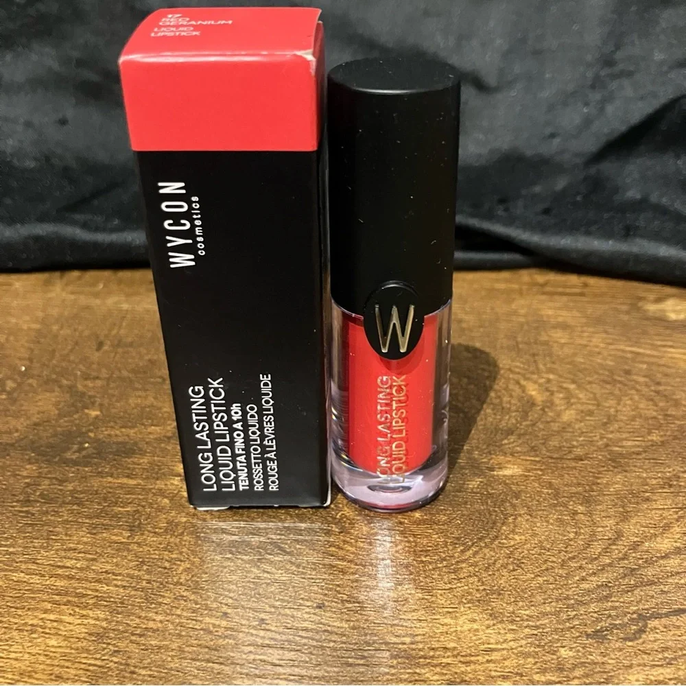 Wycon Cosmetics Long Lasting Liquid Lipstick #17 Red Geranium NIP